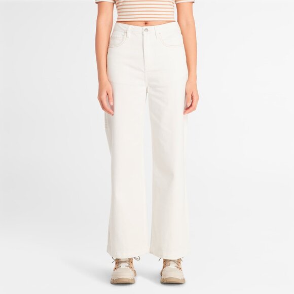 Timberland  Denim Refibratechnology Carpenter Pant White.  Size 33 X 28 NWT - Picture 1 of 4